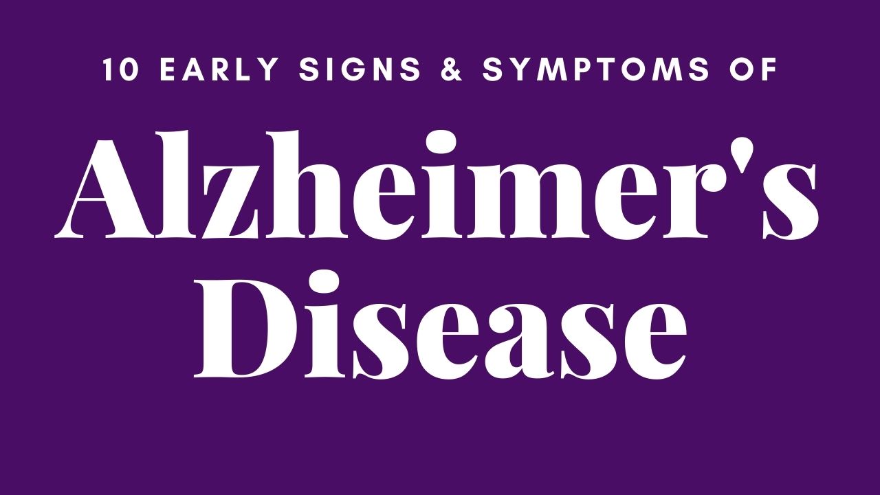 10 early signs alzheimers