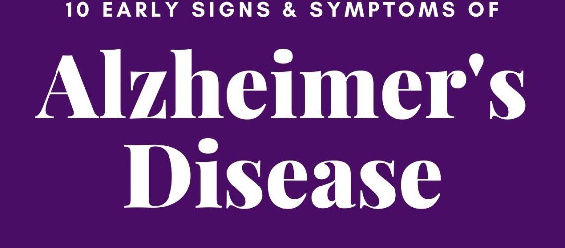 10 early signs alzheimers